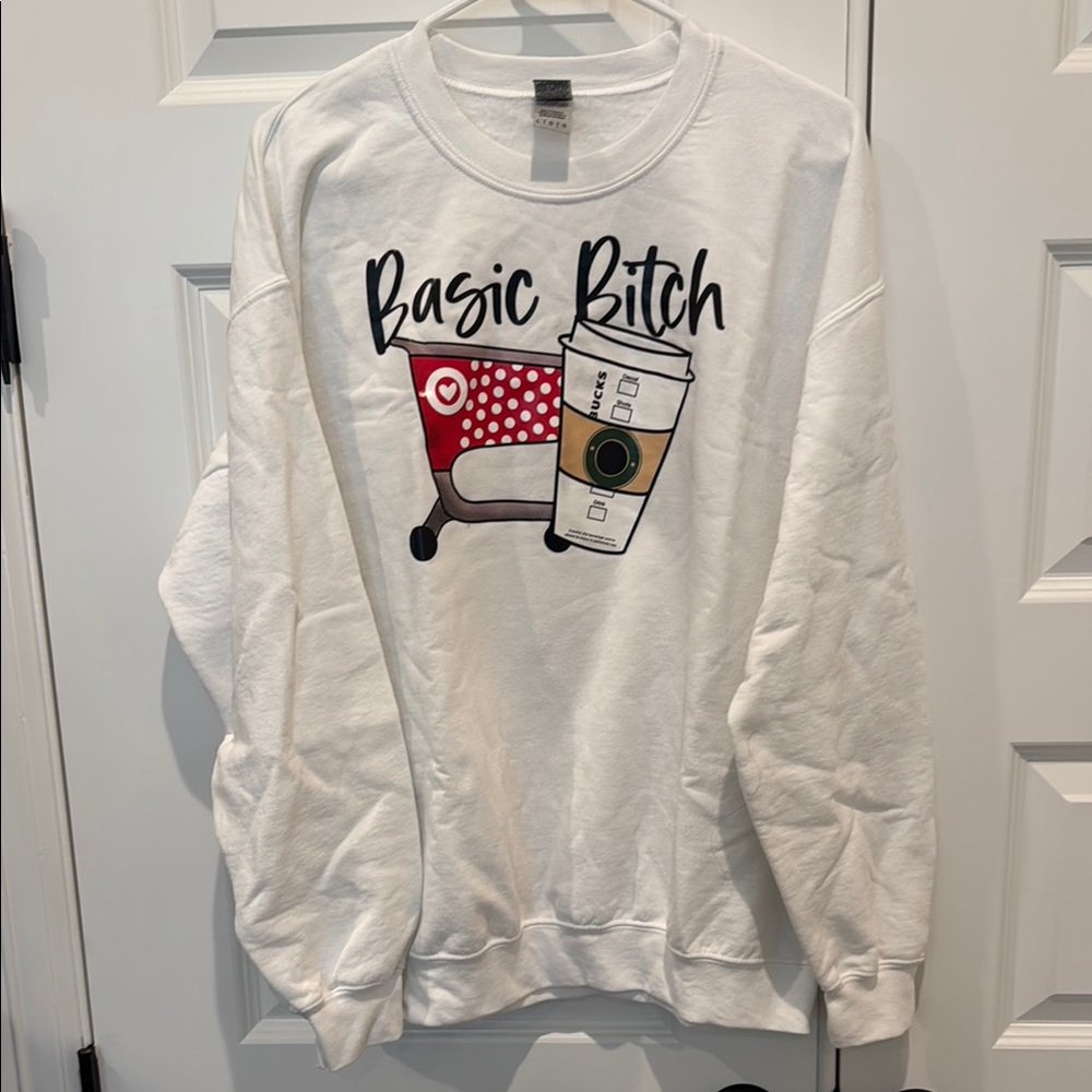 Basic Graphic Sweatshirt Coffee / Target Size Large